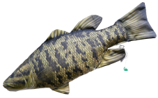 Gaby plyšová ryba Black Bass (Okounek černý)