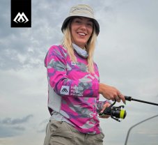 Mikado dámské funkční UV tričko Lady Camo s kapucí a nákrčníkem