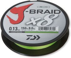 Daiwa pletená šňůra J-Braid X8 150m chartreuse