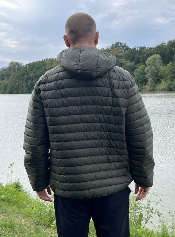 Fox bunda Collection Quilted Jacket Green/Silver - zadní pohled