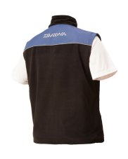 Daiwa rybářská vesta Waistcoat fleece black/blue