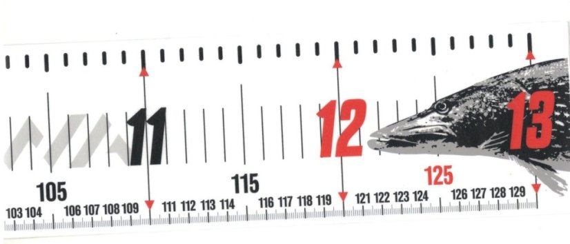 Detail - Daiwa samolepicího metru Boat Meter Sticker 15×130cm