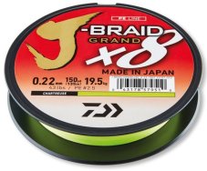 Daiwa pletená šňůra J-Braid Grand X8 135m chartreuse