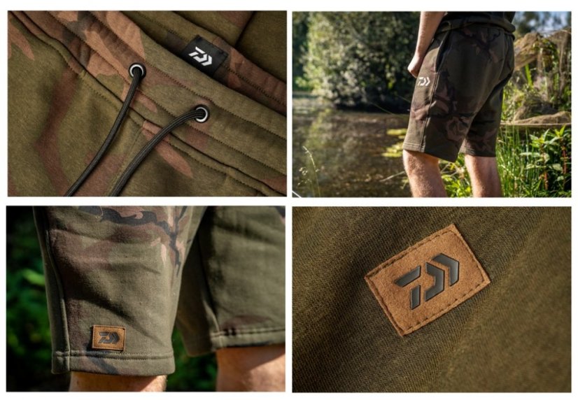 Daiwa rybářské kraťasy Carp Camo Joggers Short