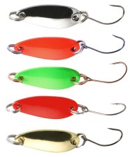 Mini Spoon třpytka 2,4cm/1,5g - jednoháček s proti-hrotem