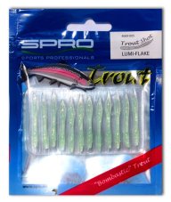 SPRO gumová nástraha Trout Shot Lumi Flake 3,5cm 12ks
