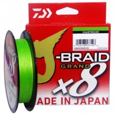 Daiwa pletená šňůra J-Braid Grand X8 135m chartreuse