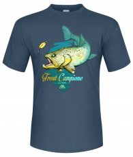 Mikado rybářské tričko se pstruhem Trout Campione