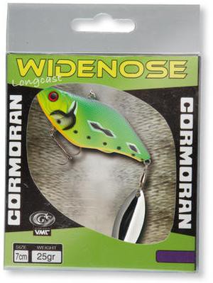 Cormoran wobler Wide Nose 6cm s listem třpytky
