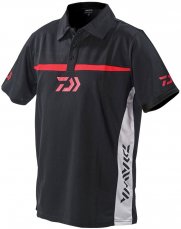Daiwa rybářské tričko Team Polo Black/Red