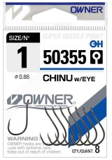 Owner rybářský háček s očkem CHINU w/EYE 50355