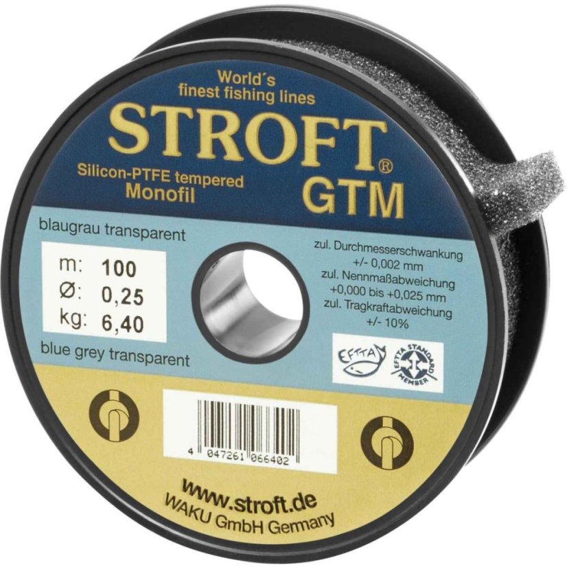 Stroft GTM 100m temperovaný rybářský vlasec