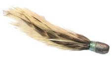 Streamer grizzly s barevnou lametou 3g – hauzerovo peří