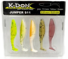 Cormoran gumová nástraha JUMPER S11 5cm yellow/green