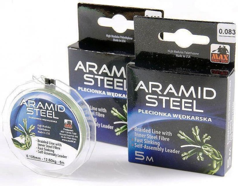 Max Fishing Team názavcový materiál Aramid Steel 5m