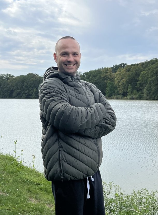 Fox bunda Collection Quilted Jacket Green/Silver - boční pohled na postavě