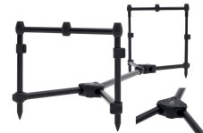Daiwa rybářský stojan Black Widow Low Level 3 Rod Pod – rozložený