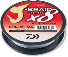 Daiwa pletená šňůra J-Braid Grand X8 135m gray light