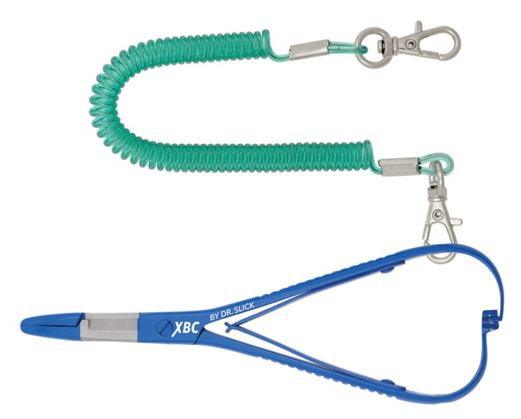 Dr. Slick rybářský pean 3V1 XBC Mitten Scissor Clamp 12,5cm modrý