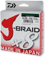 Daiwa pletená šňůra J-Braid X8 300m multi color