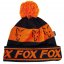 FOX zimní čepice s bambulí Fleece Lined Bobble black/orange