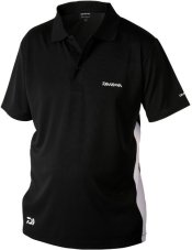 Daiwa rybářské tričko D-VEC Polo Black vel. XXL