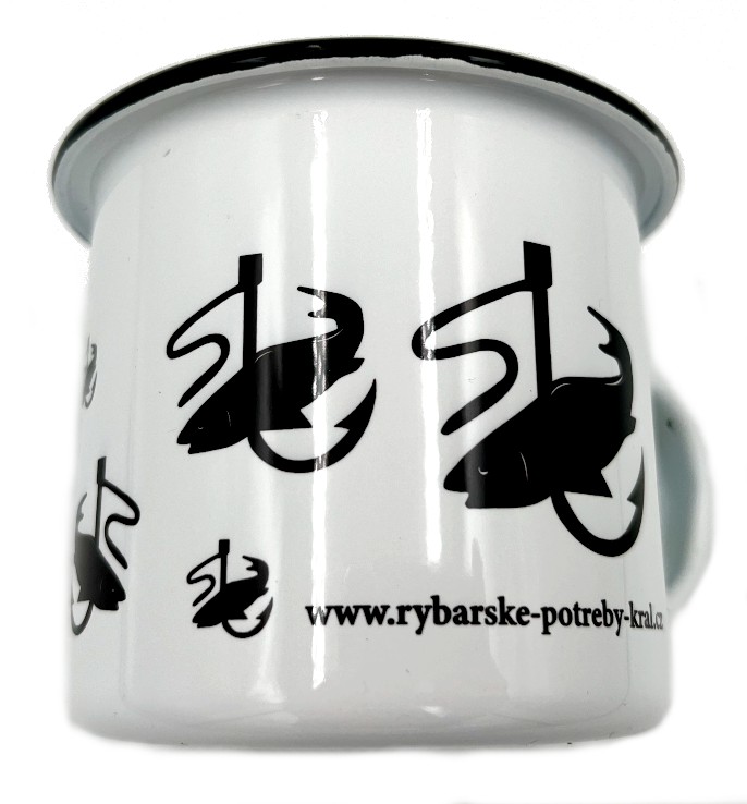 Plecháček s potiskem ryb 300ml černý