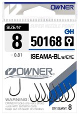 Owner rybářský háček s očkem bezprotihrotu Iseama-BL w/Eye 50168 - obal háčků