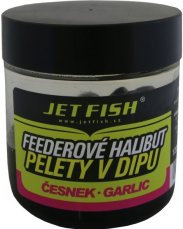 Pelety Jet Fish feederové v dipu 120g/12mm česnek