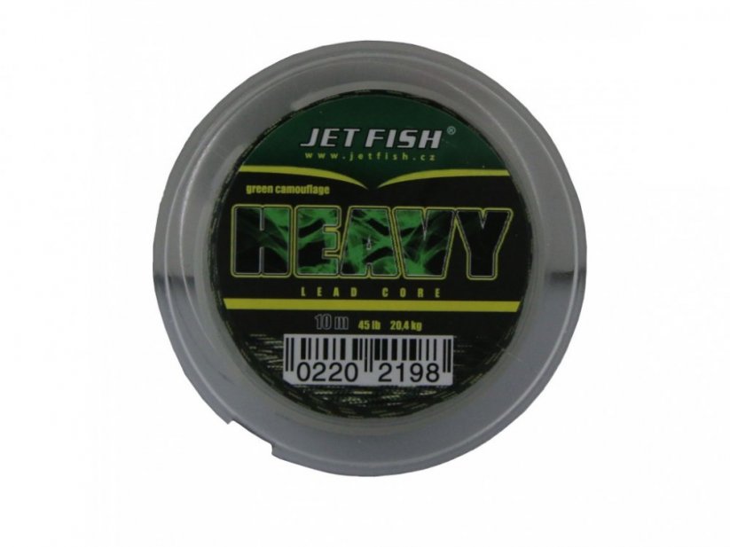 Návazcová šňůrka Jet Fish Heavy Lead Core Green Camouflage 10m/45lb