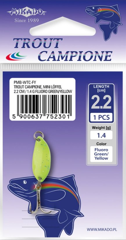 Mikado Trout Campione Mini 2,2cm/1,4g – originální balení výrobce