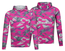 Mikado dámské funkční UV tričko Lady Camo s kapucí a nákrčníkem