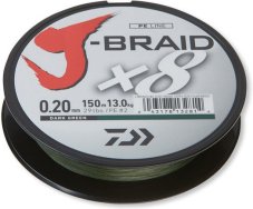 Daiwa pletená šňůra J-Braid X8 150m dark green