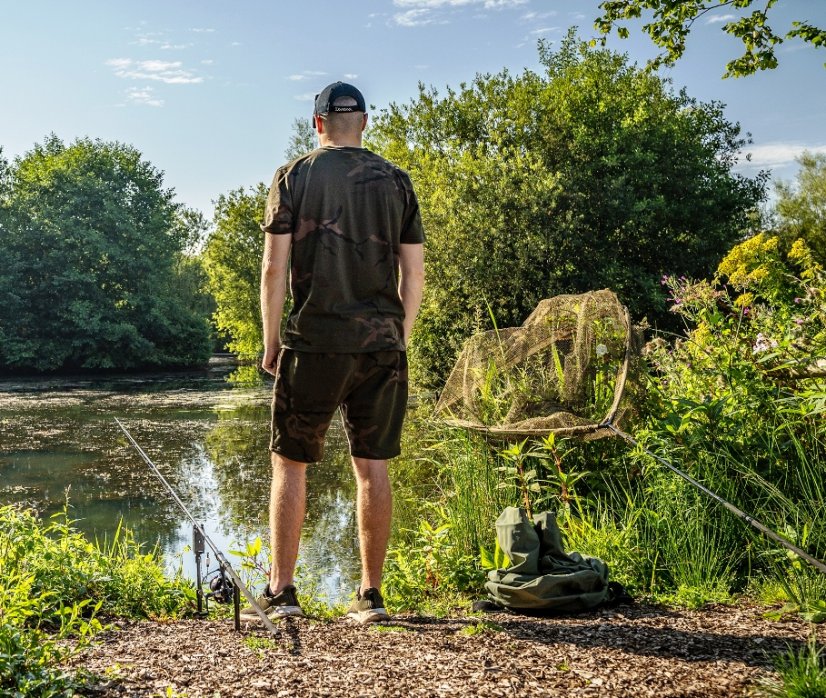 Daiwa rybářské kraťasy Carp Camo Joggers Short