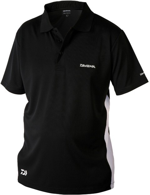 Daiwa rybářské tričko D-VEC Polo Black vel. XXL