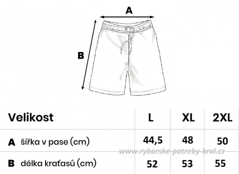 Daiwa rybářské kraťasy Carp Camo Joggers Short