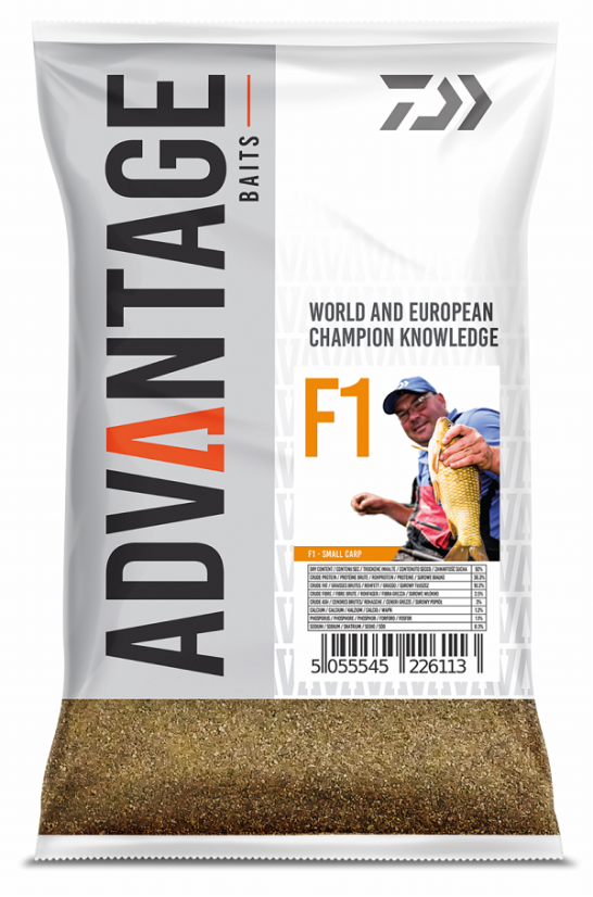 Daiwa krmítková směs F1 - Small Carp Mix 1kg