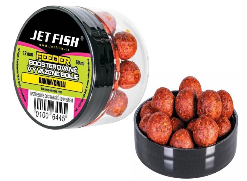 Jet Fish Feeder Boosterované vyvážené boilie 60ml 12mm